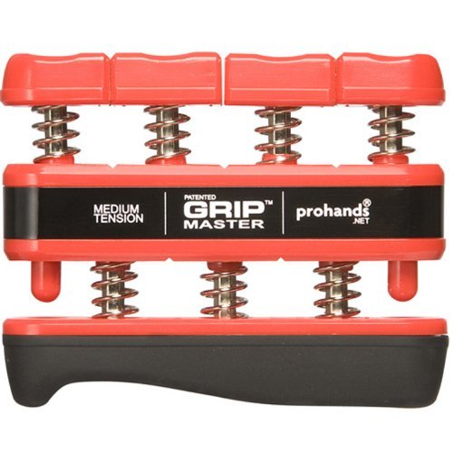 Gripmaster Hand Exerciser Red, Medium Tension (7-Pounds per Finger) by Gripmaster