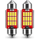 36mm C5W Sofit LED Ampul, Beyaz, Canbus Arıza Lambası Yakmaz, Plaka ve Tavan Lambası i&ccedil;in, 2 Adet