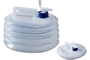 XIAOHILL Collapsible Water Container, BPA Free Portable Water Jug with Spigot, Foldable Outdoor Canteen for Camping, Hiking, Emergencies - Multiple Sizes