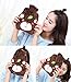 Cute Brown Bear Hot Water Bottle with Fleece Cover, Large Capacity