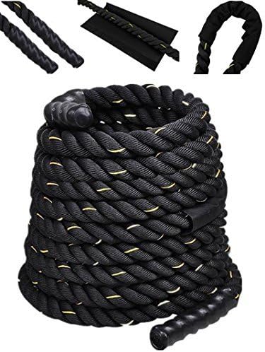 1.5 Poly Dacron 50ft Battle Rope Exercise Workout Strength Training Undulation by Pingkay