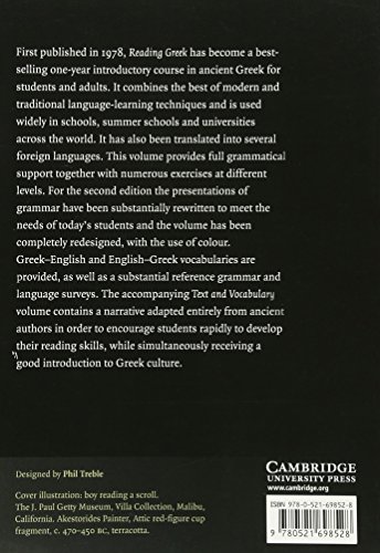 Book's Cover of Reading Greek: Grammar and Exercises