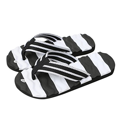Unisex Flip Flop Overdose Summer Women Mens Striped Beach Sandals