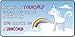 Produktbild Einhorn Schild – Always be a Unicorn (30 x 15cm) | Lustiges Geschenk | Süße Wand-Deko, Türschild für beste Freundin (Blau)