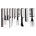 10pcs Professional Salon Hair Styling Hairdressing Hairdresser Barbers Combs Set