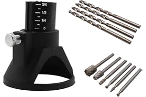 Saipor Kit de Découpe pour Outils Multiples Ensemble de Fraises Multifonctions pour Dremel Outil Rotatif avec 6pcs Fraises Rotatives HSS et 4pcs Foret Hélicoïdal