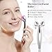 TOUCHBeauty TB-1682 Face Massage Roller with 70 degree V-shaped Lifting Microcurrent Device For Facial Toning & Lifting Body Slimming Skin Tighten Anti Ageing Device (Silver)