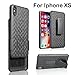 Produktbild iPhone XR/XS /XS Max Hülle (6.1/5.8/6.5 Zoll), TPulling Schwarz Slim PC Hartschalenkoffer Gürtelclip Zwei Schicht Clip Telefon Fall Abdeckung Handyhülle für iPhone XR/XS /XS Max (XS)
