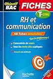 Objectif Bac Fiches Detachables Rh Et Com Term Stmg