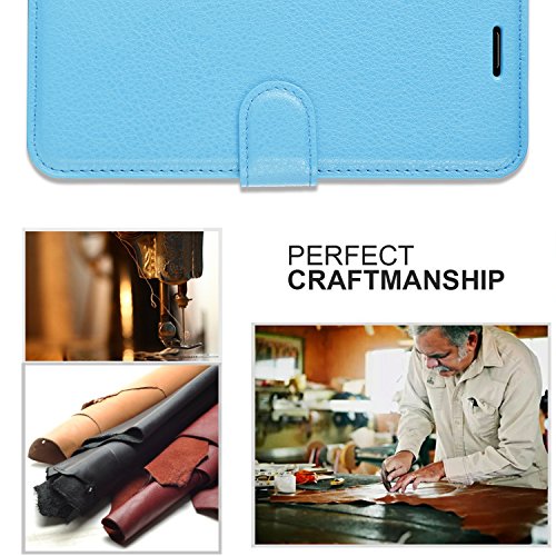 Huawei P8 Lite 2017 Hülle, IVSO Hohe Qualität Advanced Shock Absorption Technology Case Folio Tasche Cover für Huawei P8 Lite 2017 Smartphone (Für Huawei P8 Lite 2017, Blau) - 5