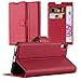 Price comparison product image Cadorabo Book Case works with Sony Xperia XA in CANDY APPLE RED – with Magnetic Closure, Stand Function and Card Slot – Wallet Etui Cover Pouch PU Leather Flip