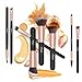Bestope Makeup Brush Set-16pcs Professional Make Up Brushes Cosmetic Makeup Brushes Makeup Make Up Brush Set with Soft Synthetic and Vegan Bristles Beauty Tools for All Consistencies-Rose Gold