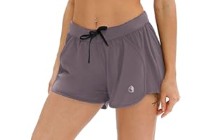 icyzone Pantalones Deporte Mujer Cortos Verano Casual Deportivos para Yoga Fitness Correr