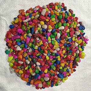 The Hema Flowers Small Mix Aquarium Pebbles Stones - 2 kgs