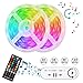 Produktbild LED Streifen Licht/zeitgesteuerte Lichtband/300 LED Stripes 10M/Sync mit Musik/selbstklebende Lichterkette/dimmbare Dekorative Beleuchtung/2X5M SMD 5050 RGB LED Leiste/IP65/Schneidbar/IR Fernbedienung