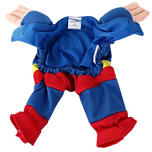 DIGIFLEX-Pet-Dog-Super-Hero-Costume-Fancy-Dress-Halloween-Outfit-Large-14537cm-Neck