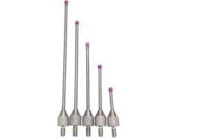 SUXING Indicador de esfera Punto de contacto largo 2 mm de diámetro Bola de rubí Vástago de rosca M2.5 (A SET)