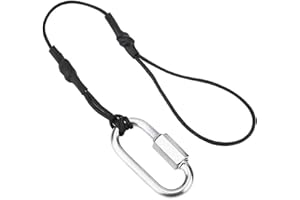 GLUK 2 Pcs Camera Safety Tether Strap for DSLR and Mirrorless Professional Cameras Sling with Durable Stainless Steel Carabiner