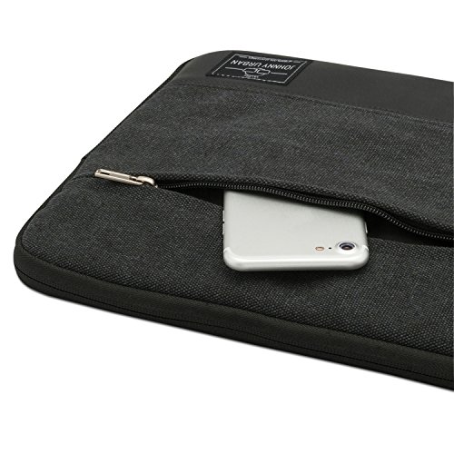 MacBook Pro 13  2016  H  lle Anthrazit-Schwarz - Johnny Urban Canvas Laptop Sleeve Laptoptasche H  lle f  rs MacBook Pro 13  Dell XPS 13   11   12 Zol