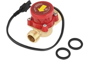 VIKYE Water Flow Sensor Switch, 1 PCS HT-60 AC220V 0.5A G3/4"-1/2" Thread Water Pump Flow Sensor Switch, Water Flow Control Switch Sensor