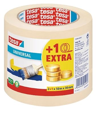 tesa 55338-00000-06 ecoLogo Ruban adhésif de masquage Lot de 3