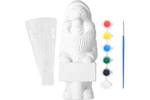 Rivanto® Do-It-Yourself Gartenzwerg mit Pinsel, Schablonen und Farben, Gartendekoration