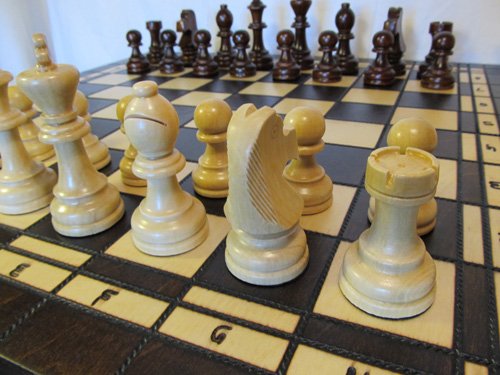 Chessebook - Ajedrez + Damas + Backgammon Tablero de 52 x 52 cm - Imagen 3