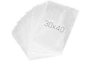 VEIKEN 100 Bolsas Termorretráctiles de 30x40cm. Bolsa POF contraíble por calor adecuada para termoselladoras. Termoretractil Termocontraíble. Empaquetados profesionales