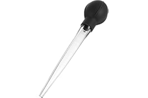 Amosfun Pipette Compte-Gouttes GraduéE Noire 100 Ml Taille En Plastique Outil De Transfert Pour Cuisine PâTisserie Infusion Et Mesure PréCise