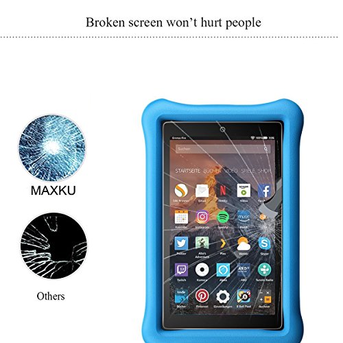 MaxKu Fire HD 8 Kids Edition 2017 Schutzfolie, Glasfolie Hartglas 9H Hardness Panzerglas Displayschutz Anti-Kratz Displayschutz für Fire HD 8 Kids Edition 2017 - 4
