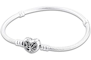 PANDOCCI 2020 Regalo per la Festa della Mamma Bracciale a Catena con Cuore di Serpente per Donna 925 Argento Fai da Te Adatto per bracciali Pandora Originali Gioielli di Moda con ciondoli