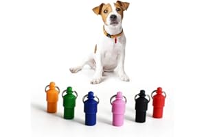 ANDIKER Znaczniki identyfikacyjne dla zwierząt domowych dla kota, małego psa, szczeniaka, identyfikator w kształcie kapsułki, cichy, bez hałasu, wodoodporny identyfikator psa, pocisk niepubliczny Twoje