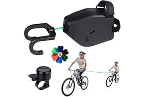 SHENGOU Barre Traction Velo Enfant,2,5M Système De Remorquage De Vélo Rétractable,Barre de remorquage Velo,Tire Velo Enfant,Barre Traction Velo Follow me,Barre Velo Enfant remorquage (2.5M)