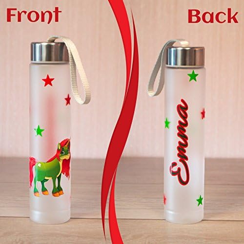 Unicorn - Personalised Water Bottle|tumbler|mason jar|flip straw|funny glass|drink glass|Sports Bottle|Lemon Juice|Kids|Friend|gift|birthday|name|present|girls|christmas|xmas|straw|