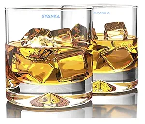 Syanka Glass Whiskey Glass - 6 Pieces, Transparent, 310ml