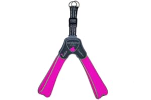 CORALPINA PET SOUL Boon Luxe Coralpina - Hondenharnas tuig Cinquetorri Fluo Roze - 30-40 cm - Maat 3
