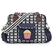 Pink Lining Yummy Mummy Cream Butterflies Changing Bags (Navy)