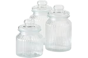 Boltze - Botes de cristal, 3 unidades, altura de 15 a 23 cm