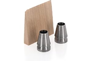 OCHSENKOPF Set de fixation, Coins pour merlins, 3 pièces (2x coins annulaires, 1x coin en bois) Outil forestier, OX E-123-0125, Argenté