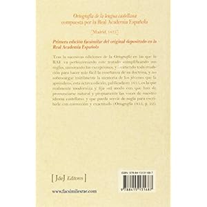 Ortographia De La Lengua Castellana (Facsímiles RAE)
