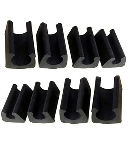 PATIKIL Rectangle U Shaped Chair Leg Tips Caps With Felt Pads, 50 Pack...