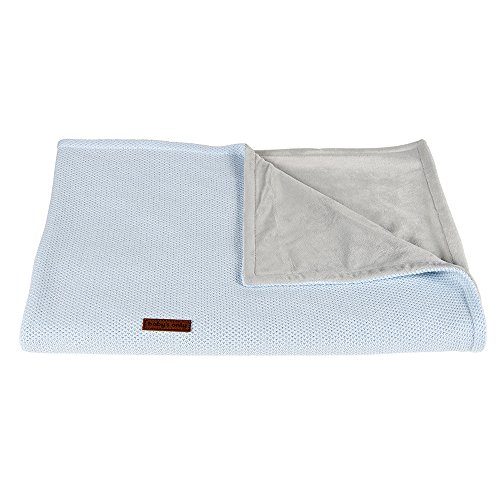 Cot blanket soft Classic powder blue