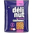Delinut Dry Roasted Cashews | Plain and Flavoured Cashews (Pepper and Onion, 200 gm)