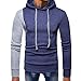 Produktbild Sannysis Herren Slim Fit Hoodie Patchwork Strickpullover Männer Kapuzenjacke Kapuzenshirt Kapuzen-Sweatshirt mit Kapuze Mantel