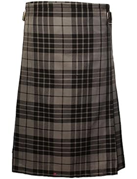 Gents Lightweight Casual Party Kilt Granite Grey-30-32