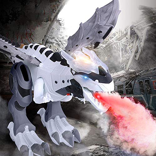 Preisvergleich Produktbild Bestes Geschenk für Kinder !!! Beisoug Walking Dragon Toy Feueratmung Mechanische Wasser Spray Elektrische Licht Simulation Dinosaurier Weihnachtsgeschenk (47 x 27 x 17,5 cm)