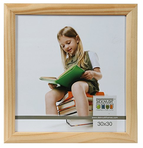 Promo Holz Bilderrahmen 30x30 cm Braun Natur Schwarz Weiß quadratischer Rahmen: Farbe: Natur