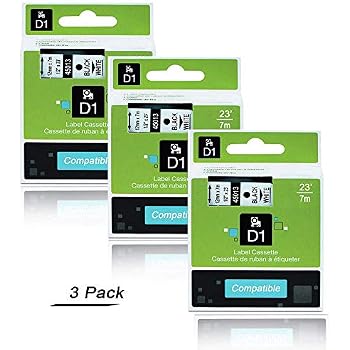 Nastro Compatibile Per Dymo 45013 &ndash; 12mm X 7m &ndash; Nero Su Bianco &ndash; Termico
