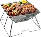 AceCamp Holzkohlegrill tragbarer Klappgrill Faltgrill Camping-Grill Garten Party BBQ Edelstahl Grill, 1600 – Bild 6