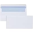TRIPLE PRIO DL White Peel and Seal Envelopes - Secure Self Seal No Window Design - Perfect for Home Office & Business Mails (50)